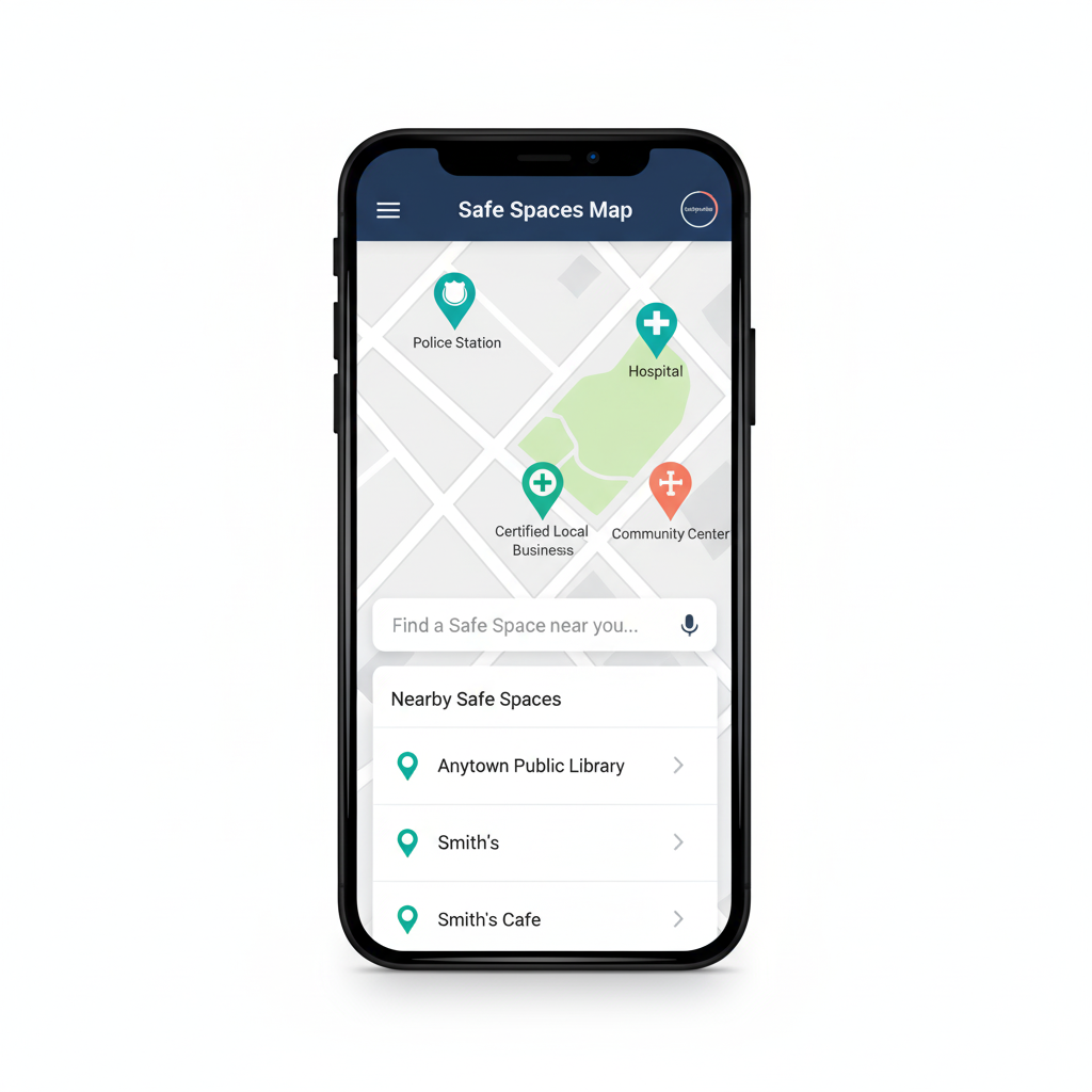 Safe Spaces Map Screen Thumbnail